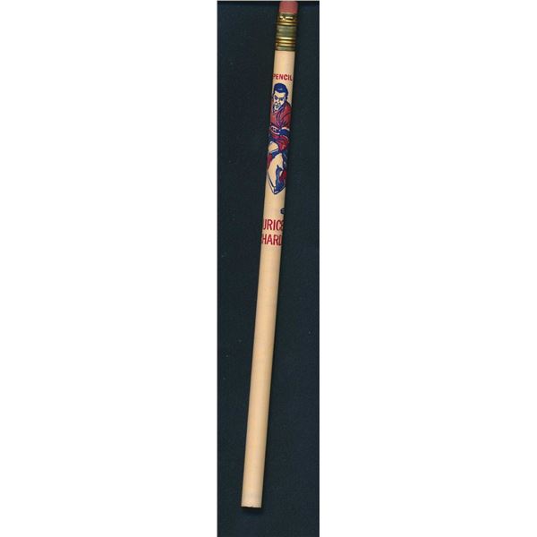 Maurice Richard's Montreal Canadiens wooden pencil from 1956