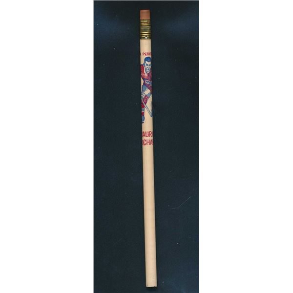 Maurice Richard's Montreal Canadiens wooden pencil from 1956.