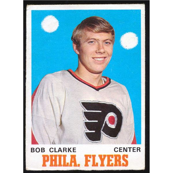 O-Pee-Chee card from Bobby Clarke #16 (1970-71) Card #195.