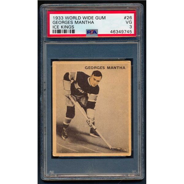 Ice Kings card by Georges Mantha (1933-34) card # 26.