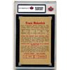 Image 2 : Parkhurst Card of the Toronto Maples Leafs, by Frank Mahovlich (1959-60) card #24 , graded by KSA 6 