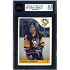 Image 2 : Penguins Mario Lemieux #66, (1985-86) Rookie Card #9 printed by O-Pee-Chee KSA: ENM+-6.5.