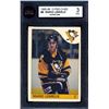 Image 2 : Penguins Mario Lemieux # 66, (1985-86) Rookie Card # 9 printed by O-Pee-Chee KSA: VG-3.