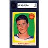Image 2 : New-York Rangers Rod Gilbert #7, (1961-62) Rookie Card # 62 printed by Topps KSA: ENM-6.