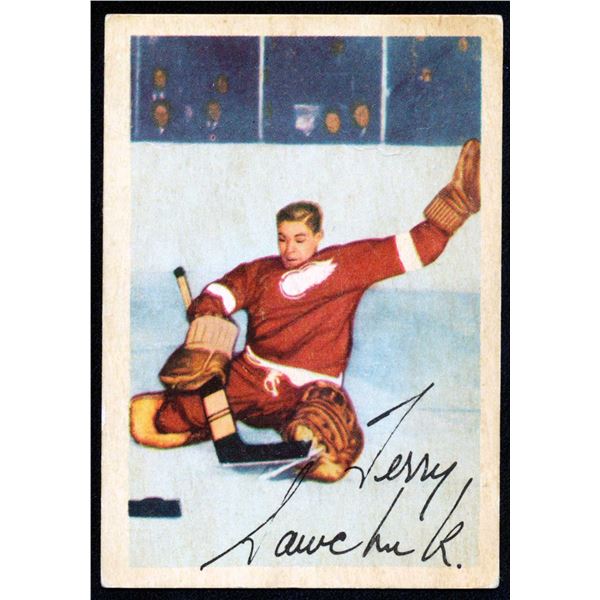 Parkhurst Card from Terry Sawchuck # 1 (1953-54) card # 46.