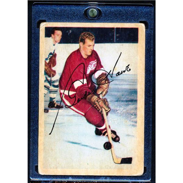 Parkhurst Card of Gordie Howe # 9 third edition of Parkhurst (1953-54).
