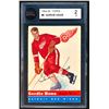 Image 2 : Red Wings Gordie Howe #9, (1954-55) Card #8, printed by Topps graded KSA: G-2.