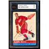 Image 2 : Red Wings Gordie Howe #9, (1954-55) Card #8, printed by Topps graded KSA: FP-1.