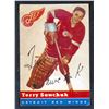 Image 1 : Red Wings Terry Sawchuk #1, (1954-55) Card # 33 printed by Topps KSA: FP-1.