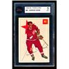 Image 2 : Red Wings Gordie Howe #9, (1954-55) Card #41, printed by Parkhurst graded KSA: EX-5.