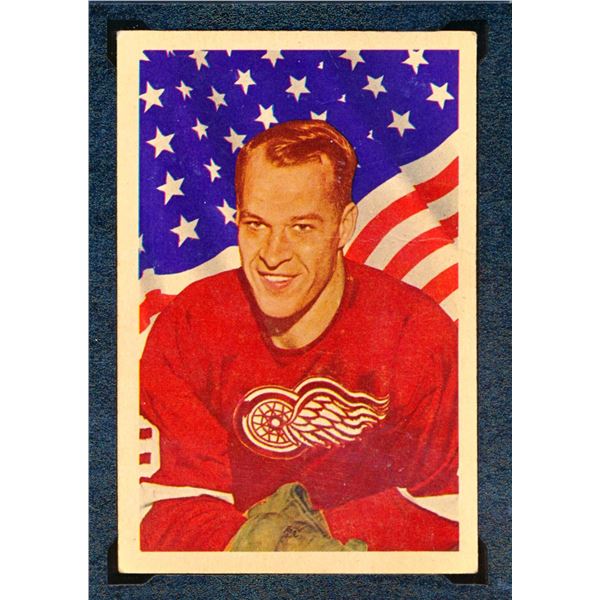 Red Wings Gordie Howe #9, (1963-64) Card #55, printed by Parhurst graded KSA: VGE-4.