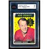 Image 2 : Red Wings Gordie Howe #9, (1965-66) Card #122, printed by Topps graded KSA: VG-3.