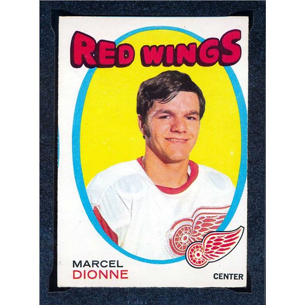Red Wings Marcel Dionne # 5, (1971-72) Rookie Card #133 printed by O-Pee-Chee KSA: EX-5.