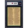 Image 2 : O-Pee-Chee checklist of players from (1970-71) KSA graded: 6 ENM.