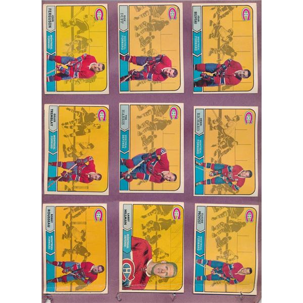 O-Pee-Chee field hockey binder of 197 cards (1968-69).