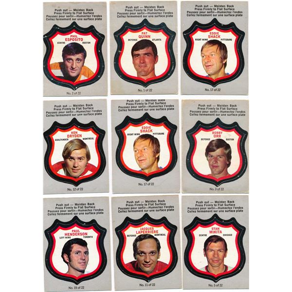Lot of Hockey cards from the years (1970's) that the center comes off as well as NHL rings.