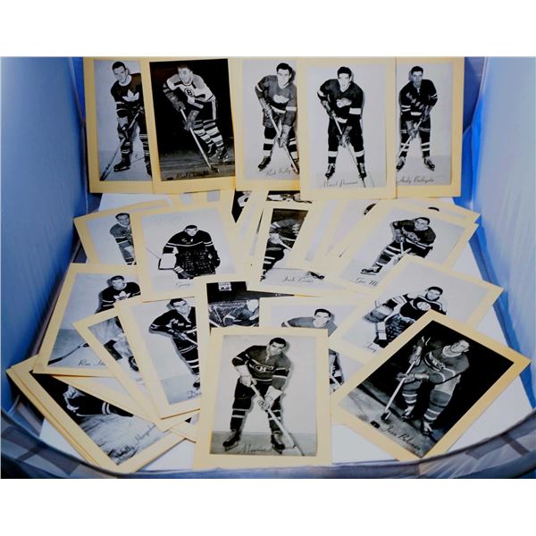 Lot of 40 vintage photos of National Hockey League stars.