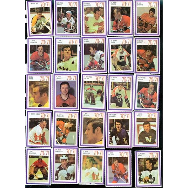 Lot of 240 Esso stamps of NHL players from 1970-71.
