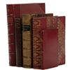Image 1 : 5 Books of Literature with Fine Leather Bindings