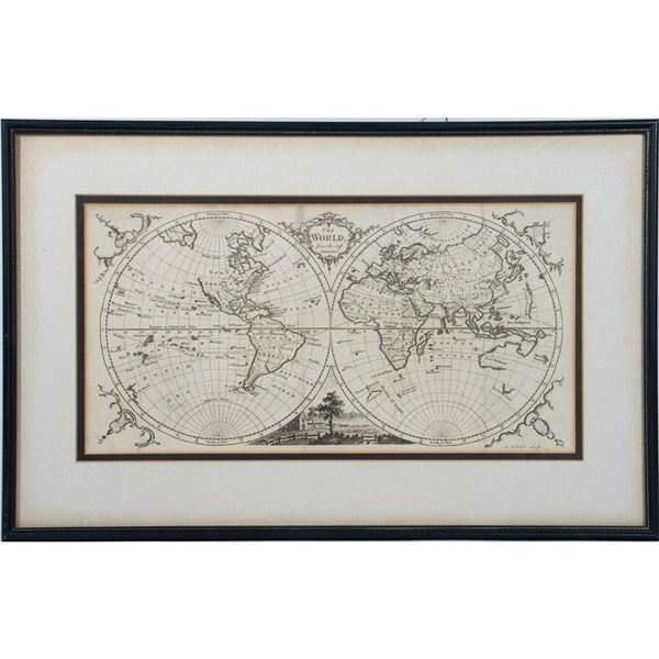 Thomas Kitchen, World Map Plate, 1756