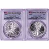 Image 1 : Lot of 2021 Type 1 & 2 $1 American Silver Eagle Coins PCGS MS69 First Day of Issue