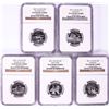 2001-S Silver Proof State Quarter (5) Coin Set NGC PF69 Ultra Cameo