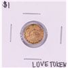 $1 Indian Princess Head Gold Dollar Love Token Coin