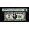 1928B $20 Federal Reserve Note New York Fr.2052-B PMG Choice Very Fine 35 LGS