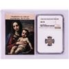 Image 1 : 1546 KB Hungary Denar 'Madonna and Child' Coin NGC AU55 w/ Story Box