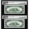 Image 2 : Lot of (2) Consecutive 1950 $10 Federal Reserve Notes PMG Choice Uncirculated 64EPQ