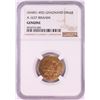 Image 1 : AH451-492 Ghaznavid Dinar A-1637 Ibrahim Gold Coin NGC Genuine