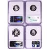 Image 2 : Lot of (4) 2004-S Proof Silver State Quarter Coins NGC PF69 Ultra Cameo