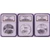 Image 1 : Lot of 2005-2007 $1 American Silver Eagle Coins NGC MS69