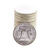 Image 2 : Roll of (20) Brilliant Uncirculated 1956 Franklin Half Dollar Coins