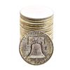 Image 2 : Roll of (20) Brilliant Uncirculated 1961-D Franklin Half Dollar Coins