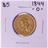 1844-O $5 Liberty Head Half Eagle Gold Coin
