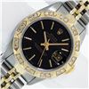 Image 1 : Rolex Ladies Two Tone Diamond Oyster Perpetual Datejust Wristwatch With Rolex Box