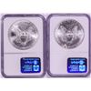 Image 2 : Lot of 2001-2002 $1 American Silver Eagle Coins NGC MS69