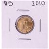 Image 1 : 2010 $5 American Gold Eagle Coin