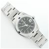Image 3 : Rolex Midsize Stainless Steel Black Index Stainless Steel Datejust Wristwatch