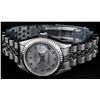 Image 3 : Rolex Ladies Stainless Steel Slate Grey Roman Oyster Perpetual Datejust