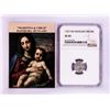 Image 1 : 1557 KB Hungary Denar 'Madonna and Child' Coin NGC XF45 w/ Story Box