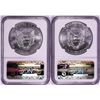 Image 2 : Lot of 2014 & 2014-(W) $1 American Silver Eagle Coins NGC MS69 Early Releases