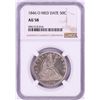 1846-O Medium Date Seated Liberty Half Dollar Coin NGC AU58