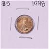1998 $5 American Gold Eagle Coin