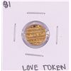 $1 Indian Princess Head Gold Dollar Love Token Coin Holed