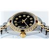Image 9 : Rolex Ladies Two Tone Black Diamond & Ruby Oyster Perpetual Datejust Watch