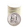 Image 1 : Roll of (20) Brilliant Uncirculated 1963 Franklin Half Dollar Coins