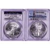 Image 1 : Lot of 2021-(S) & (W) Type 2 $1 American Silver Eagle Coins PCGS MS69 First Strike