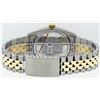 Image 5 : Rolex Mens Two Tone Champagne Linen Index Datejust Wristwatch Oyster Perpetual